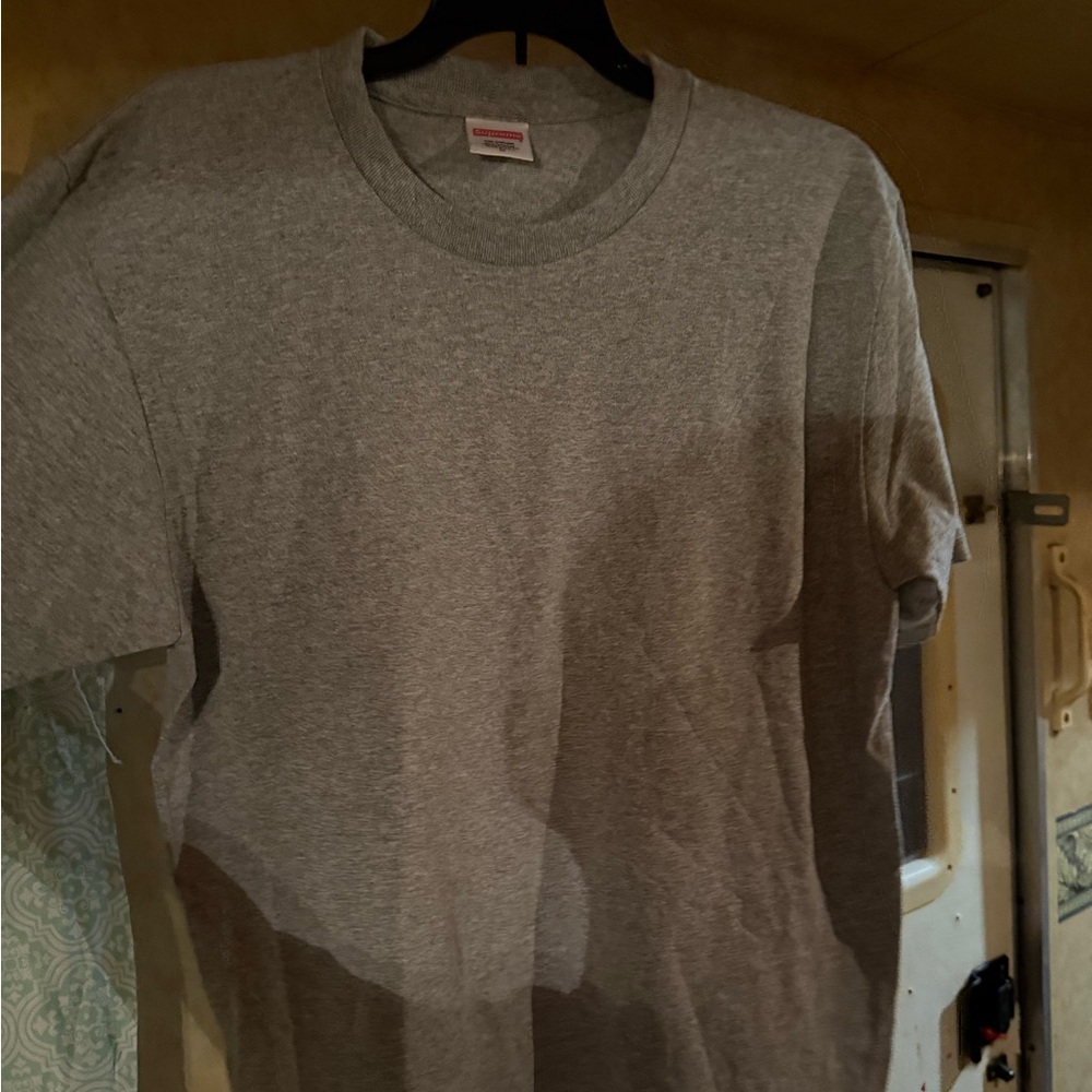 Supreme Gray Men's T-Shirt Authentic